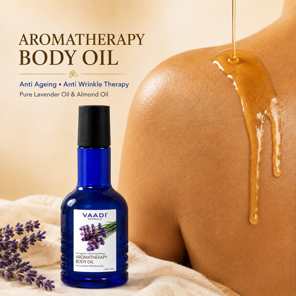 Aromatherapy Body Oil-Lavender & Almond Oil (110 ml)