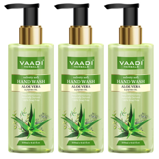 Pack of 3 Velvety Soft Aloe Vera & Jojoba Oil Hand Wash (250 ml x 3)