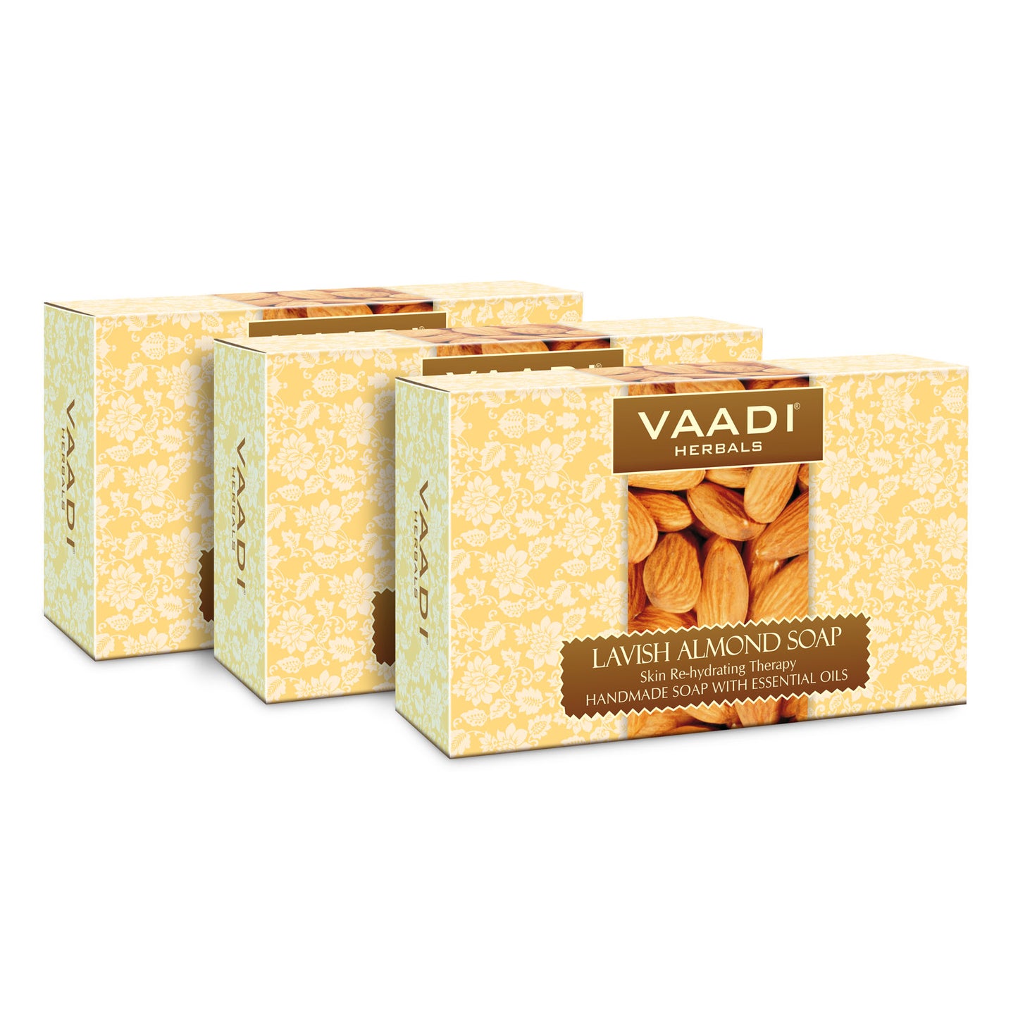 Pack of 3 Lavish Almond Soap (75 gms x 3)