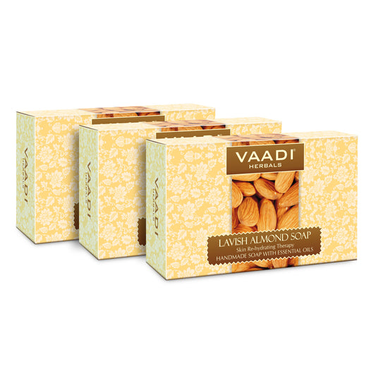 Pack of 3 Lavish Almond Soap (75 gms x 3)