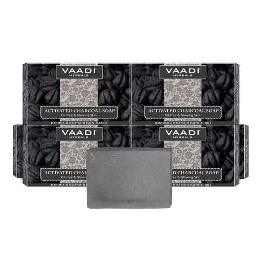 Pack of 6 Activated Charcoal Soap (6 X 75 gms)