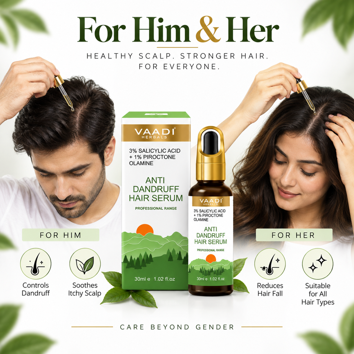 3% SALICYLIC ACID + 1% PIROCTONE OLAMINE ANTI DANDRUFF HAIR SERUM (30 ml)
