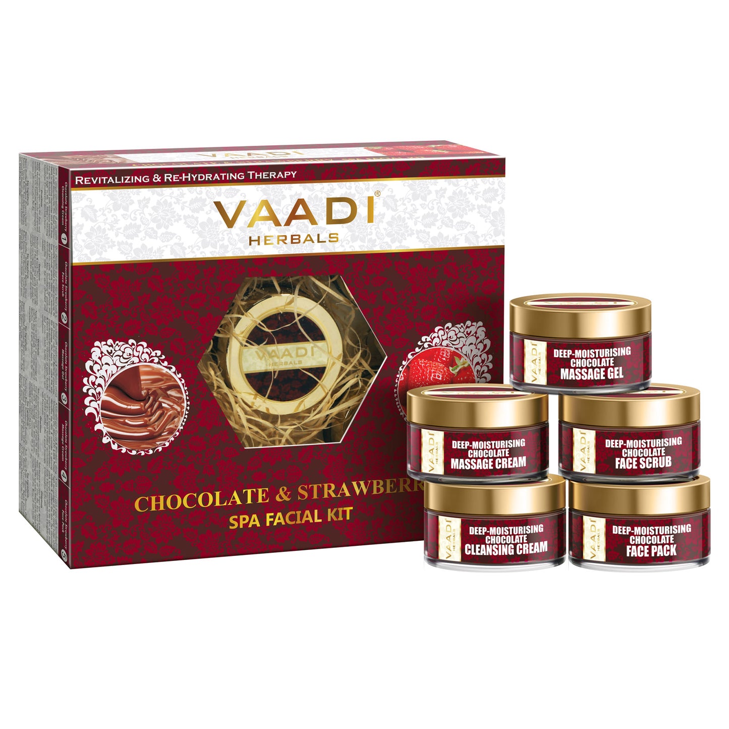 Deep-Moisturising Chocolate SPA Facial Kit with Strawberry Extract (270 gms)
