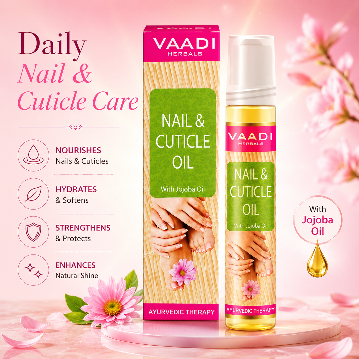 Nail & Cuticle Oil with Jojoba Oil (10 ml)