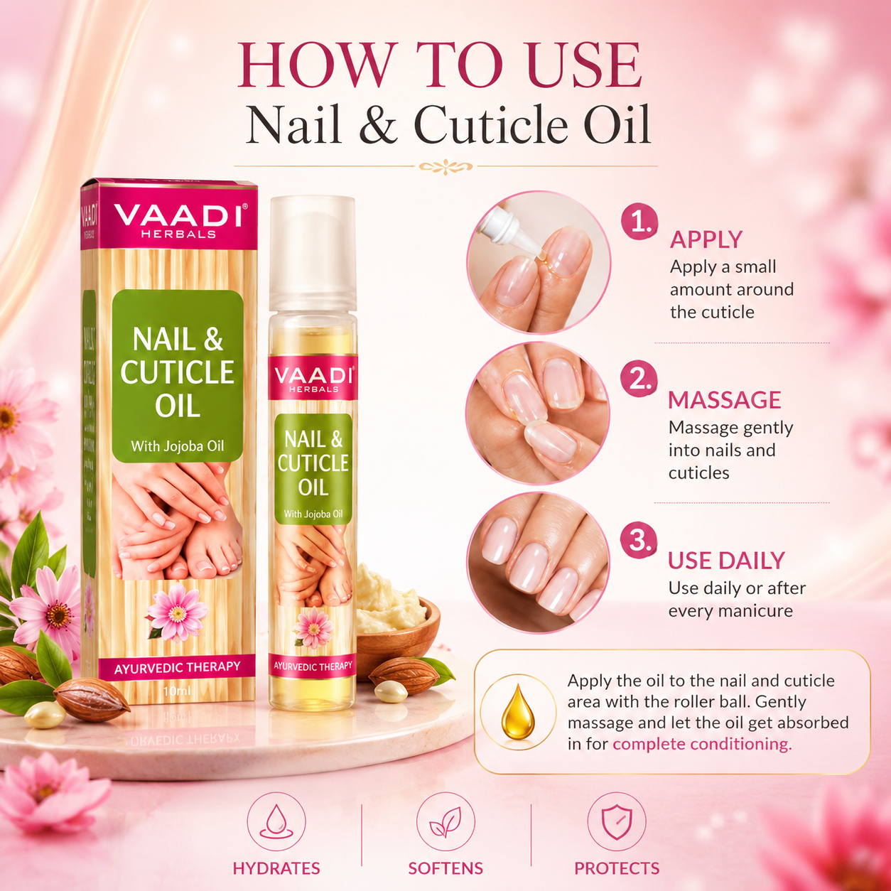 Nail & Cuticle Oil with Jojoba Oil (10 ml)