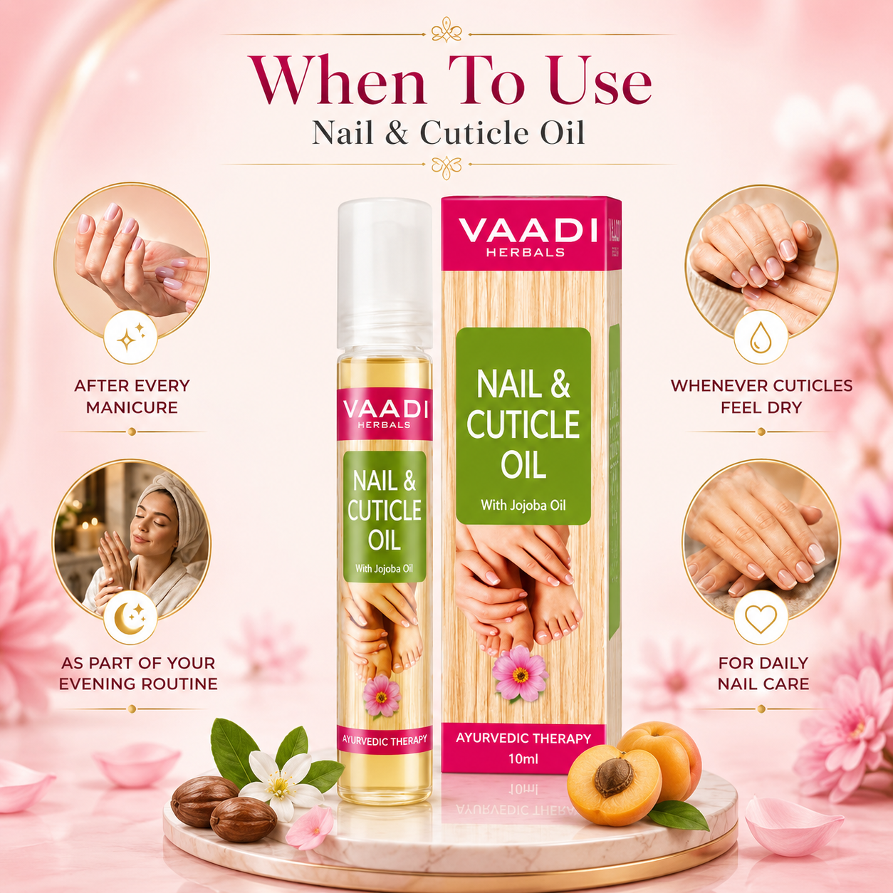 Nail & Cuticle Oil with Jojoba Oil (10 ml)