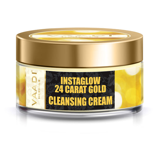 24 Carat Gold Cleansing Cream - Marigold Oil & Wheatgerm Oil (50 gms)