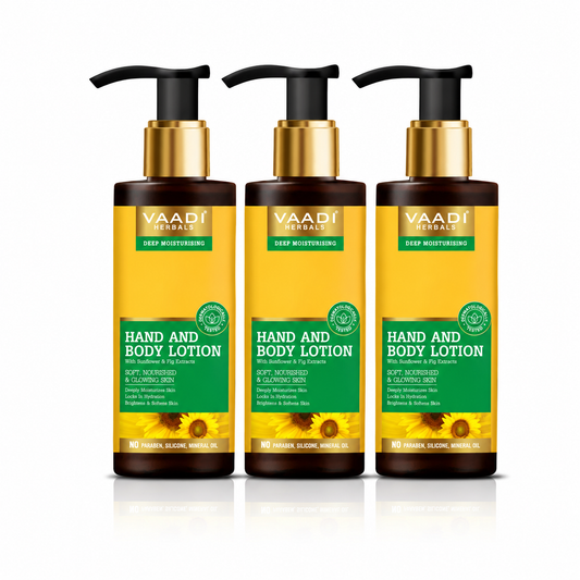 Pack of 3 Hand & Body Lotion With Sunflower Extract (110 ml x 3)