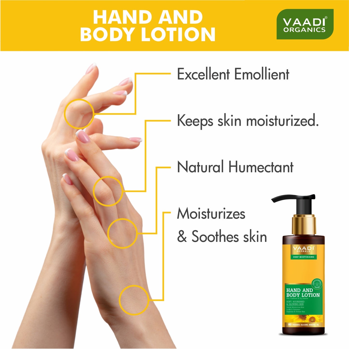 Pack of 3 Hand & Body Lotion With Sunflower Extract (110 ml x 3)