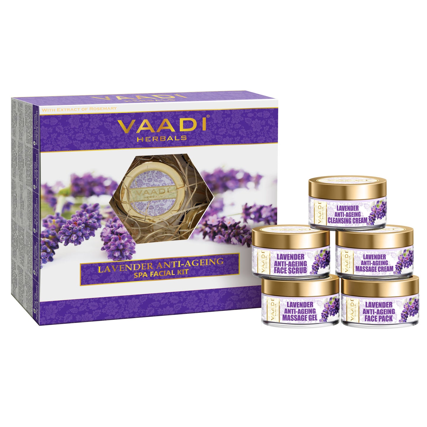 Lavender Anti-Ageing SPA Facial Kit with Rosemary Extract (270 gms)