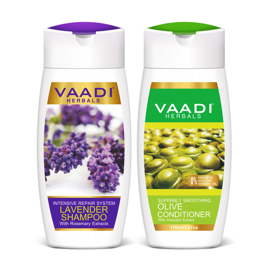 Lavender Shampoo with Olive Conditioner (110 ml x 2)