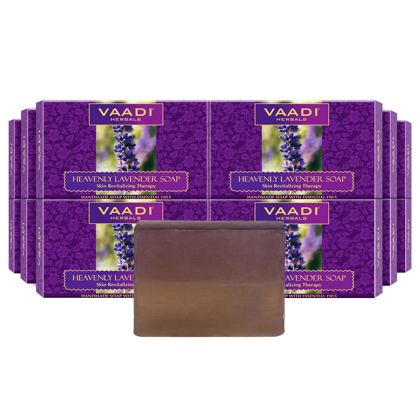 Pack of 12 Heavenly Lavender Soap With Rosemary Extract (75 gms x 12)