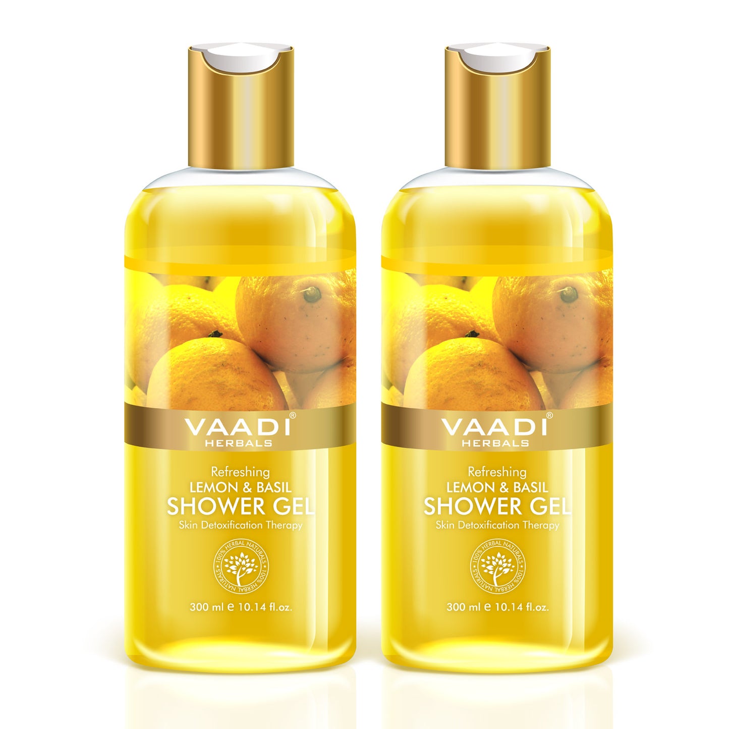 Pack of 2  Refreshing Lemon & Basil Shower Gel (300 ml x 2)