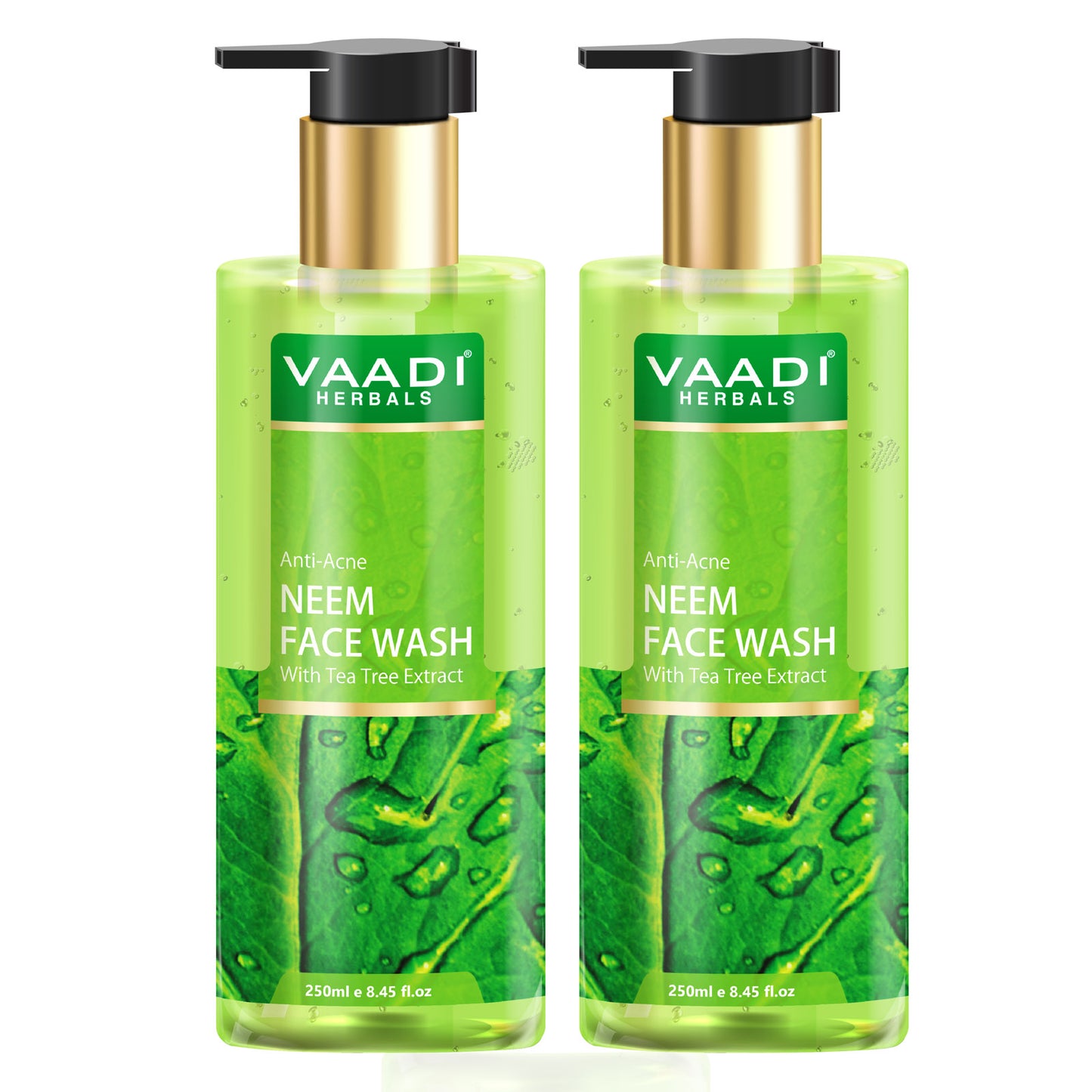 Pack of 2 Anti-Acne Neem Face Wash With Tea Tree Extract (2 x 250 ml)