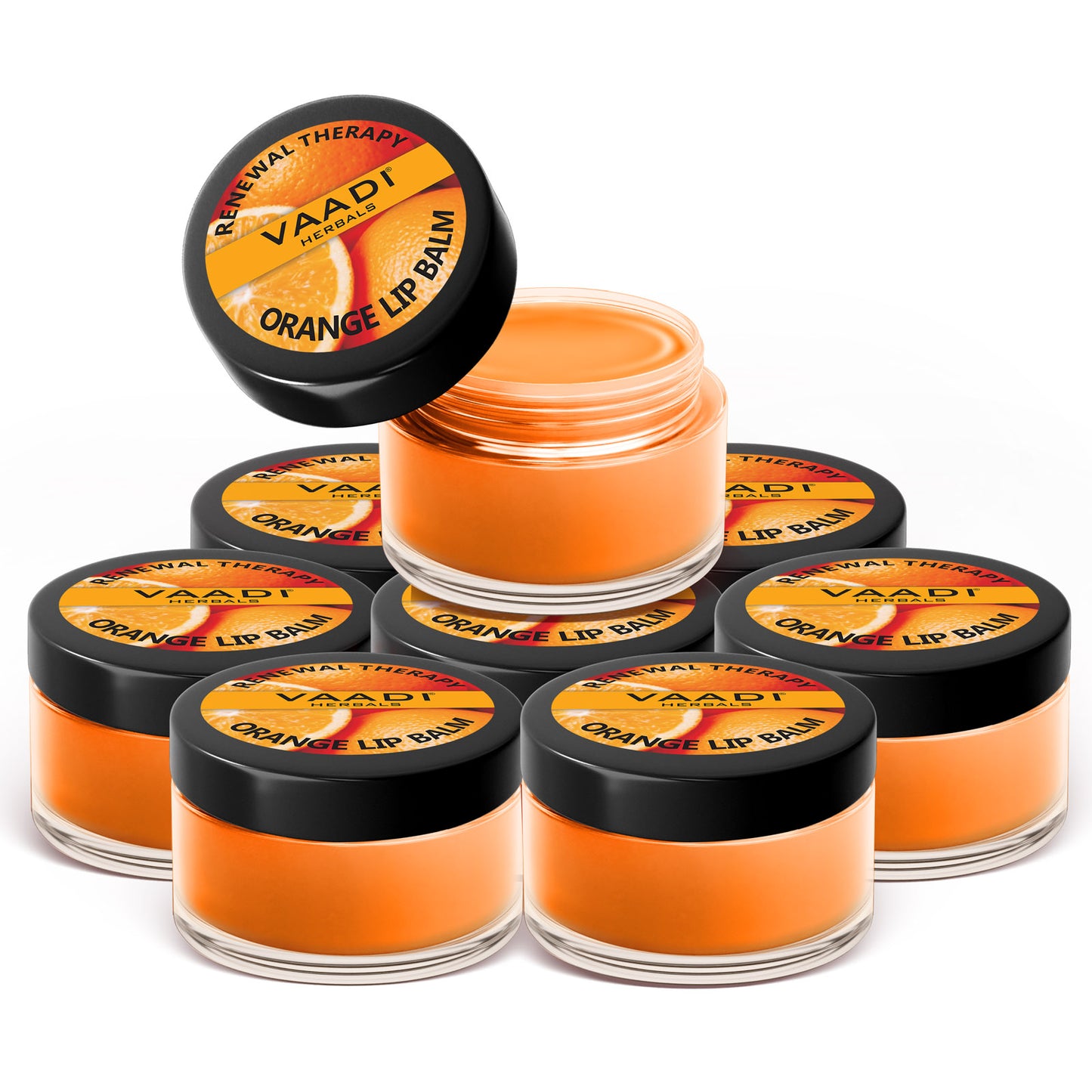 Pack of 8 Lip Balm - Orange & Shea Butter (10 gms x 8)