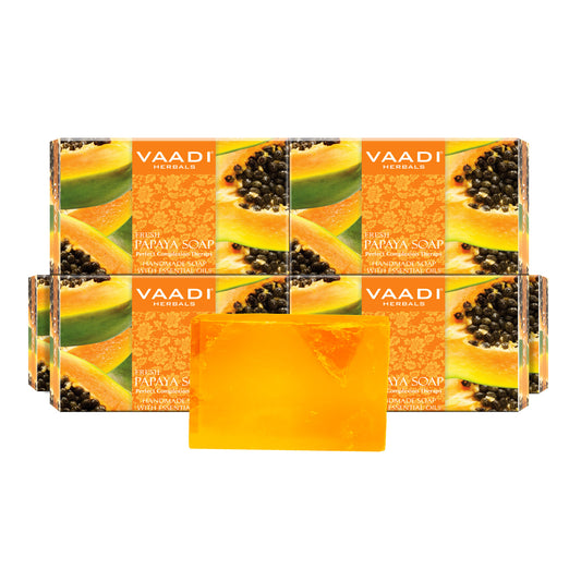 Pack of 6 Fresh Papaya Soap (75 gms x 6)