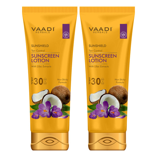 Pack of 2 Sunscreen Lotion SPF-30 with Lilac Extract (110 ml x 2)