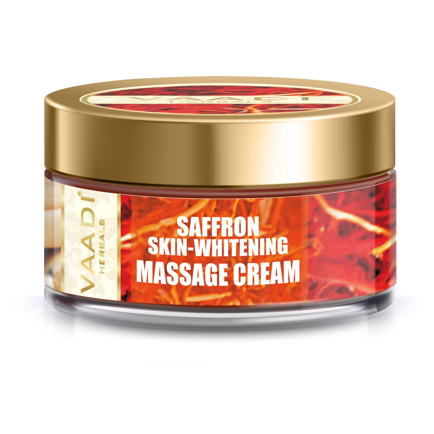 Saffron Skin-Whitening Massage Cream - Basil Oil & Shea Butter (50gms)