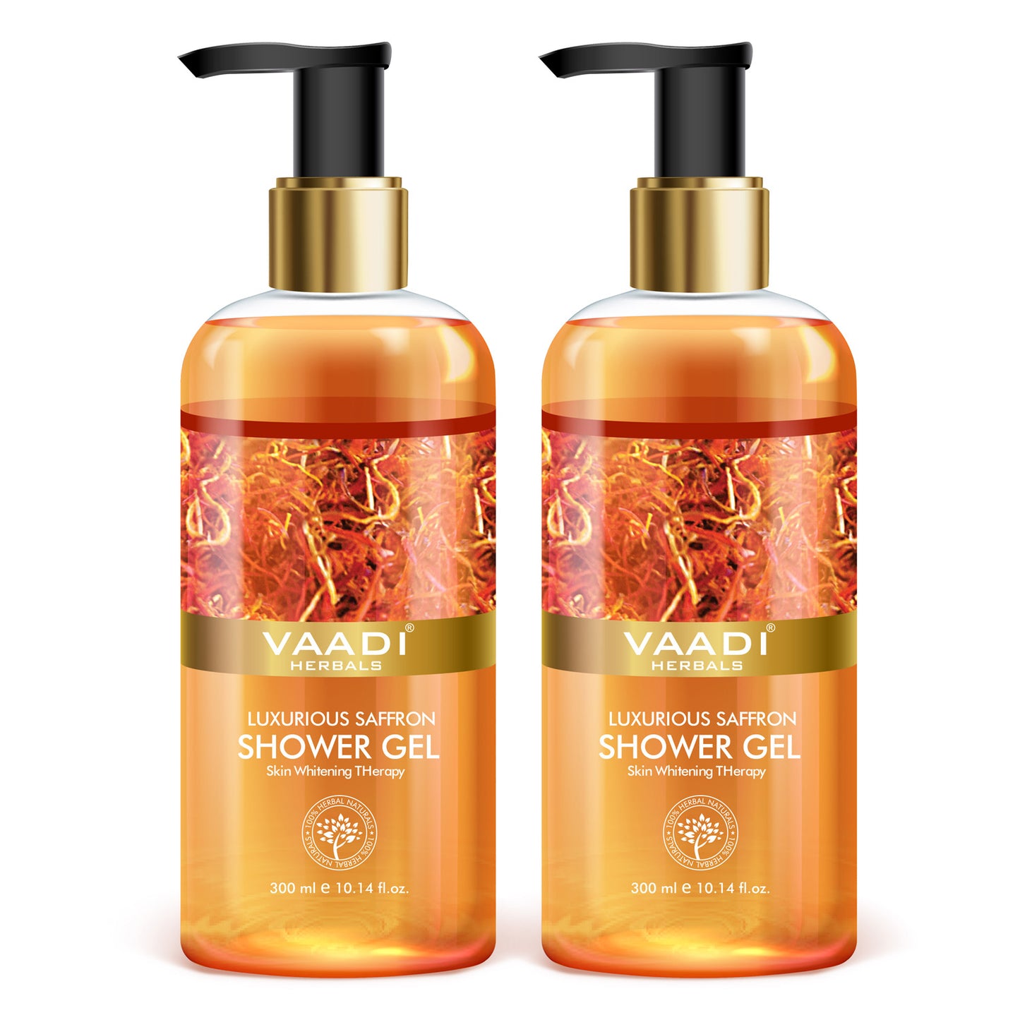 Pack of 2  Luxurious Saffron Shower Gel (300 ml x 2)