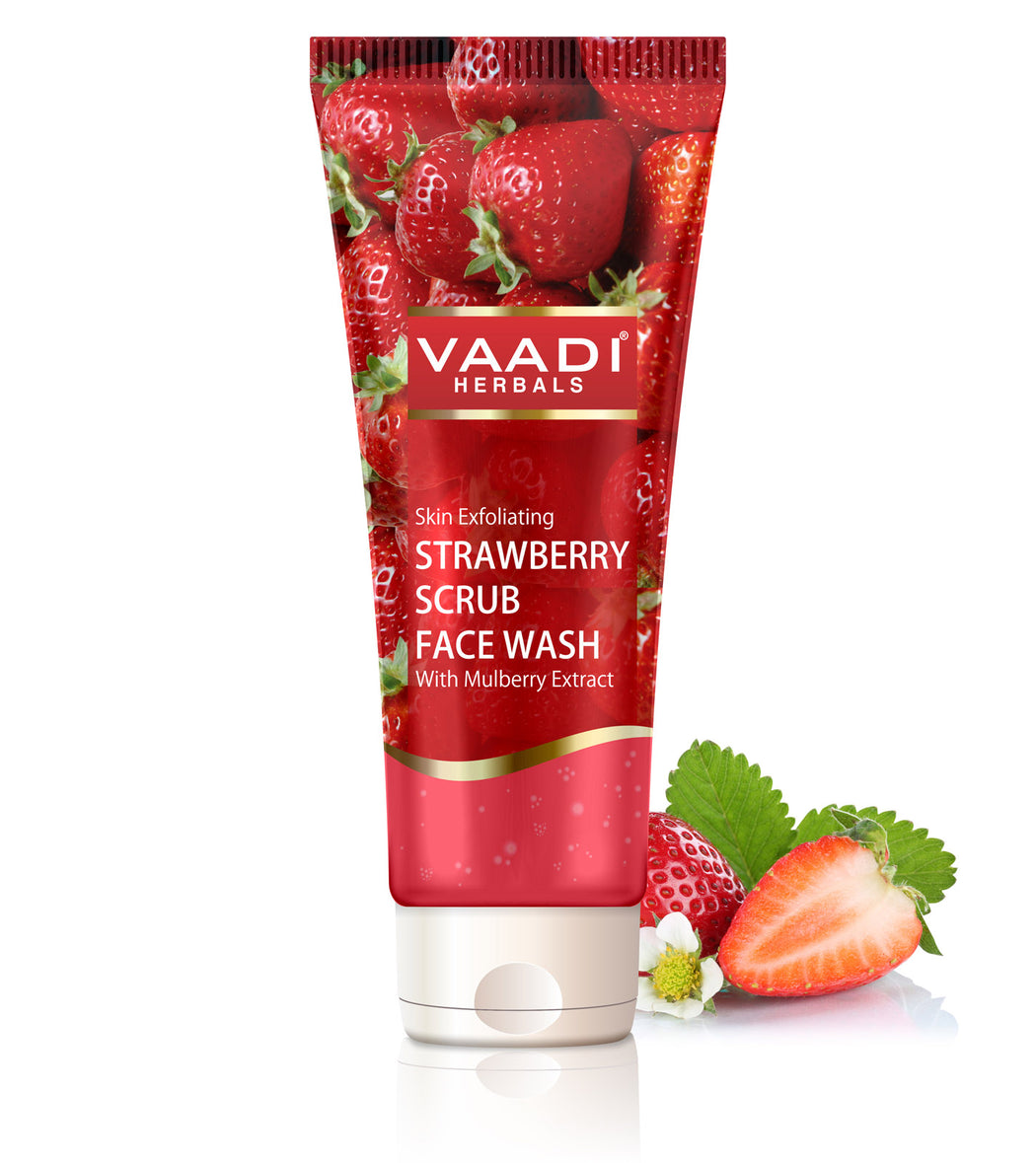 Strawberry Scrub Face Wash With Mulberry Extract (60 ml)
