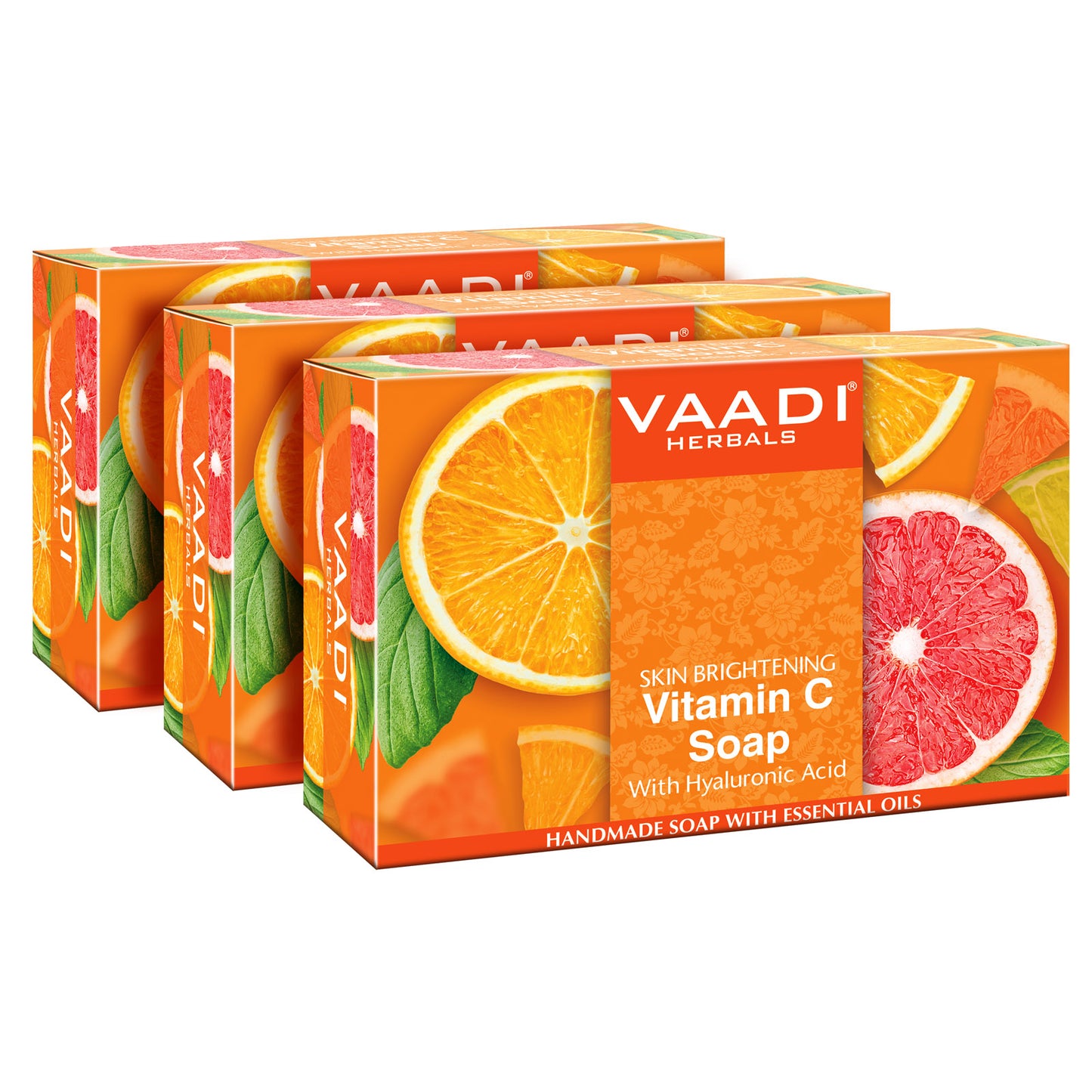 Pack of 3 Vitamin C Soap with Hyaluronic Acid (75 gms X 3)