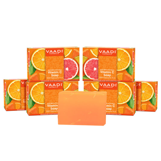 Pack of 6 Vitamin C Soap with Hyaluronic Acid (75 gms X 6)