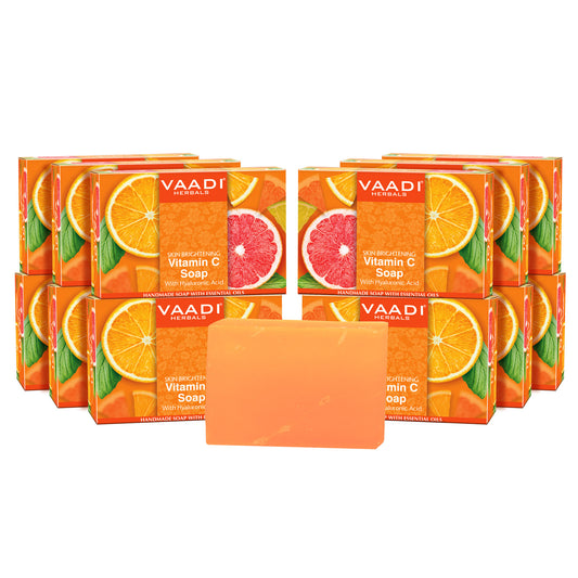 Pack of 12 Vitamin C Soap with Hyaluronic Acid (75 gms X 12)