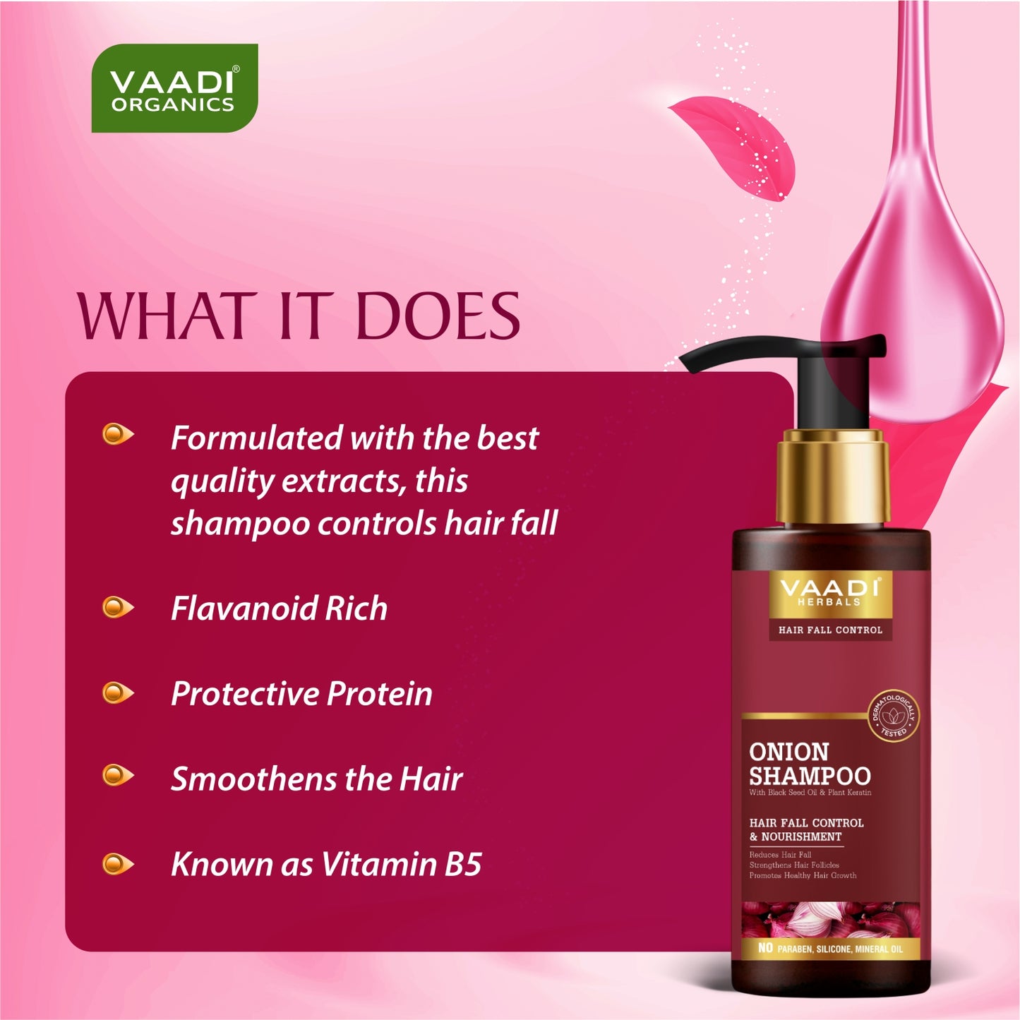 Pack of 3 Onion Shampoo For Hairfall Control (110 ml X 3)
