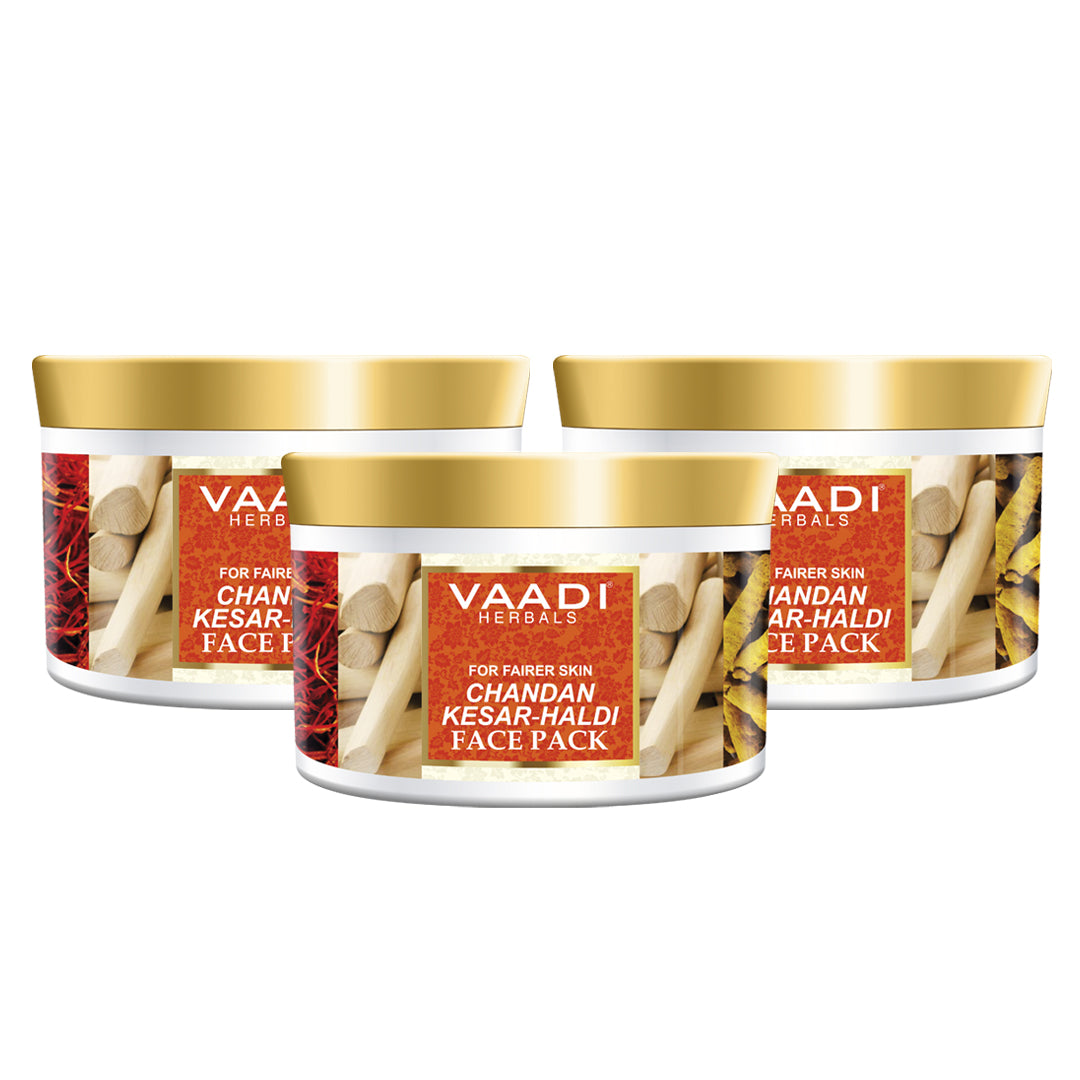 Pack of 3  Chandan Kesar Haldi Face Pack (600 gms x 3)
