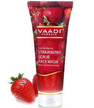 Strawberry Scrub Face Wash With Mulberry Extrac...