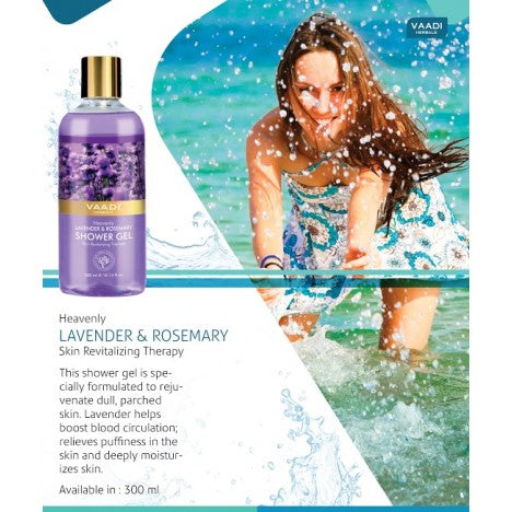 Pack of 3 Heavenly Lavender & Rosemarry Shower Gel (300 ml x 3)