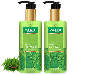 Pack of 2 Anti-Acne Neem Face Wash With Tea Tre...