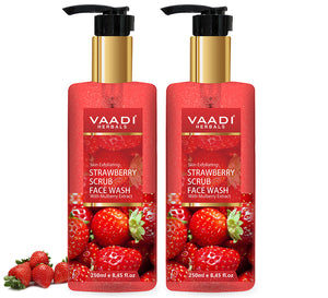Pack of 2 Strawberry Scrub Face Wash With Mulbe...