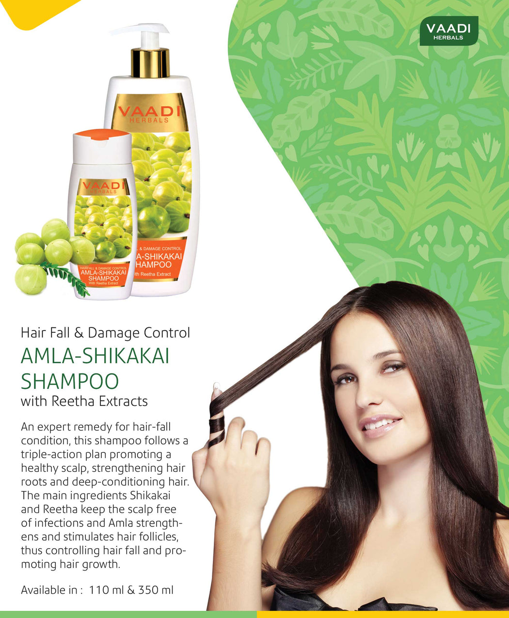 Amla Shikakai Shampoo - Hairfall & Damage Control (110 ml)