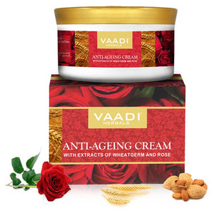 Anti Ageing Cream with extracts of Almonds, Whe...