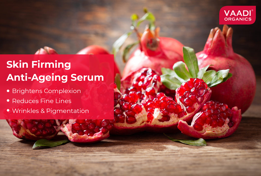 Vitamin E Anti Ageing Serum with Pomegranate Oil - Reduces Fine Lines, Lightens Wrinkles & Brightens Complexion (10 ml)