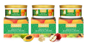 Pack of 3 Fresh Fruit Massage Cream with Apple,...