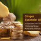 Ginger Essential Oil - Tones Skin, Prevents Hairfall, Soothing Woody Aroma - 100% Pure Therapeutic Grade (10 ml)