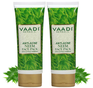 Pack of 2 Anti-Acne Neem Face Pack with Clove &...