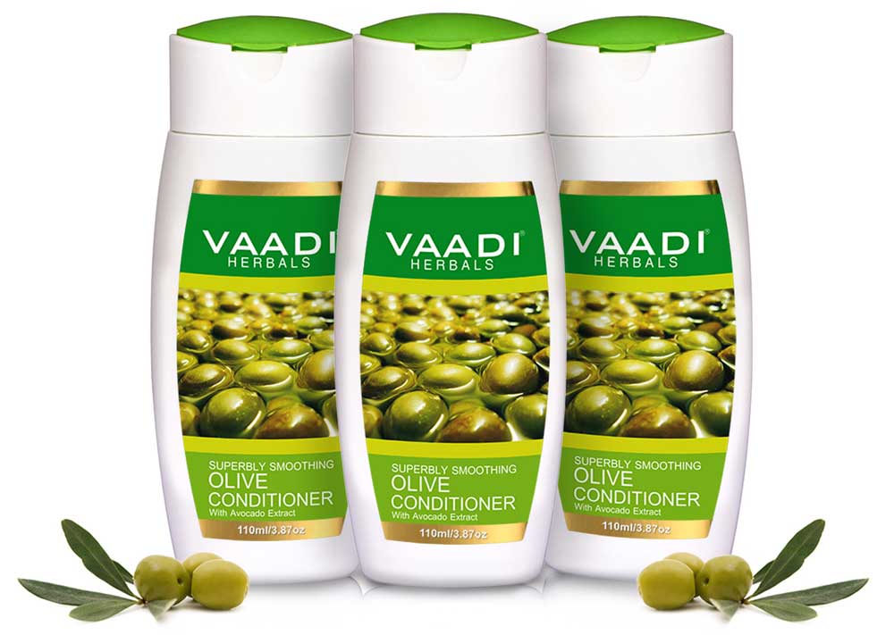 Pack of 3 Olive Conditioner With Avocado Extract (110 ml x 3)