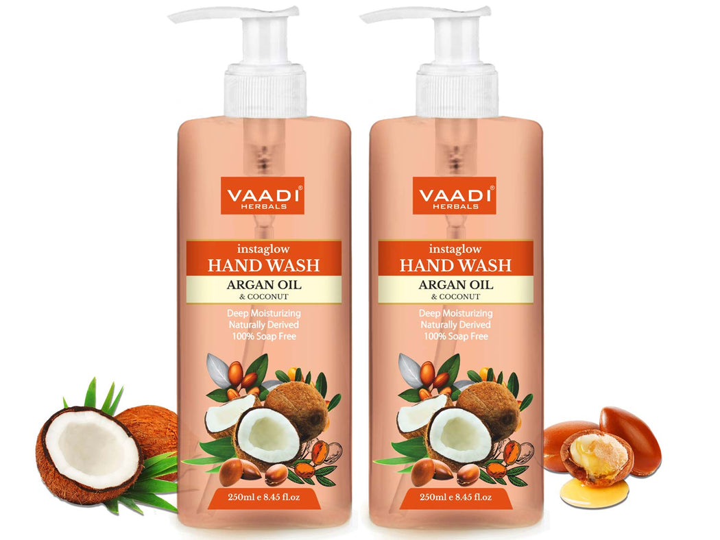 Pack of 2 Instaglow Argan Oil & Coconut Hand Wash (250 ml x 2)