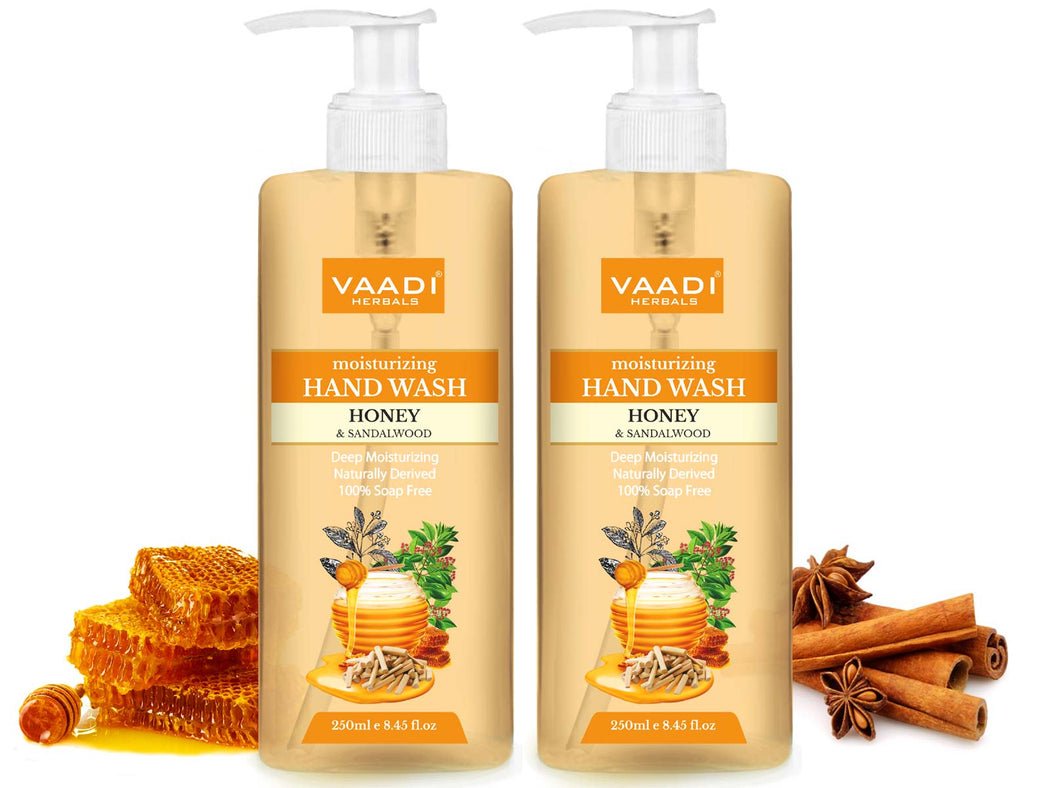 Pack of 2 Deep Moisturizing Honey & Sandal Hand Wash (250 ml x 2)