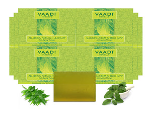 Pack of 12 Alluring Neem-Tulsi Soap with Vitami...