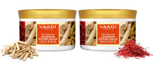 Pack of 2 Chandan Kesar Haldi Face Pack (600 gm...