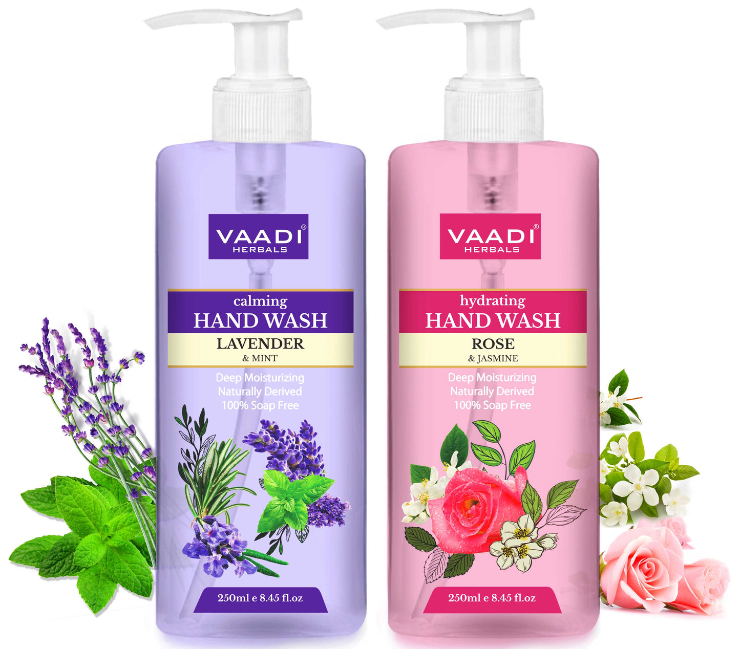 Very Aromatic - Pack of 2 Luxurious Handwash - Rose & Lavender (250 ml x 2)