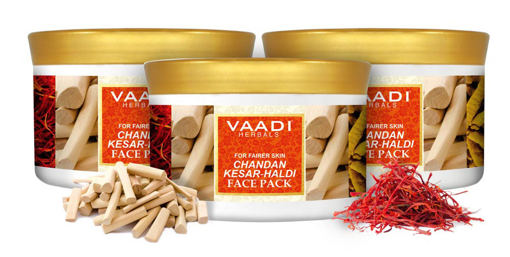 Pack of 3  Chandan Kesar Haldi Face Pack (600 gms x 3)