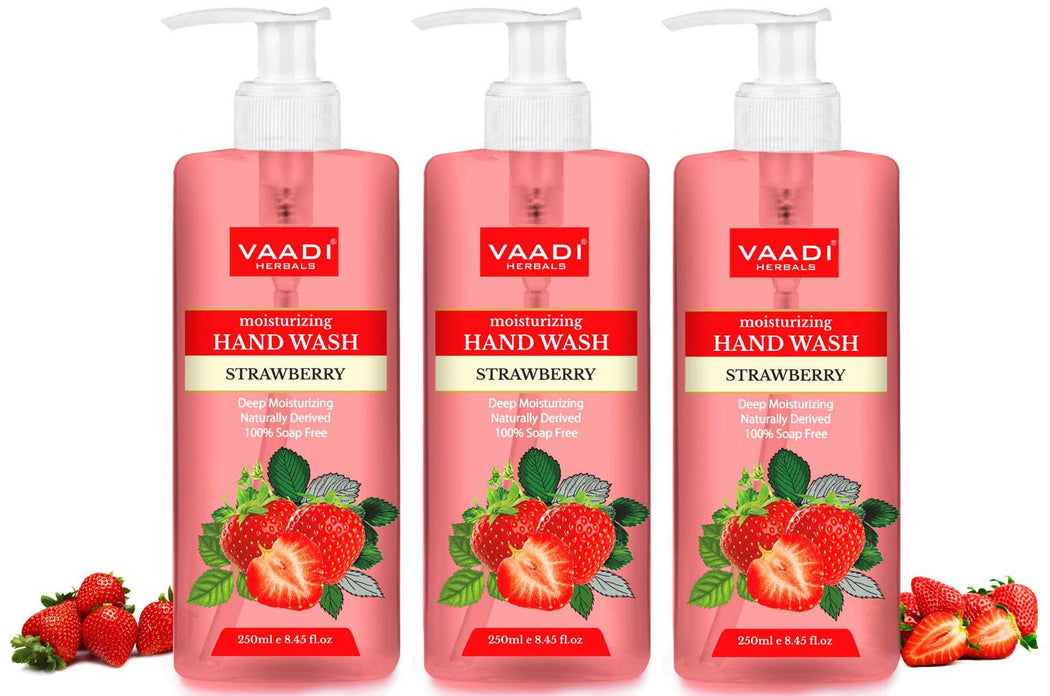 Pack of 3 Deep Moisturizing Strawberry Hand Wash (250 ml x 3)