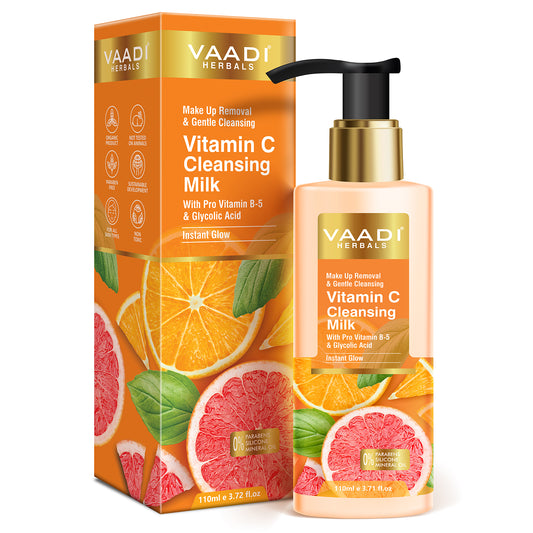 Vitamin C Cleansing Milk with Pro Vitamin B-5 & Glycolic Acid (110 ml)