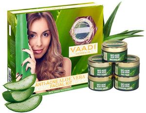 Anti-Acne Aloe Vera Facial Kit with Green Tea E...