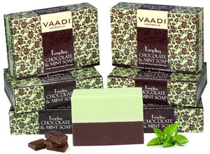 Pack of 6 Tempting Chocolate & Mint Soap - ...
